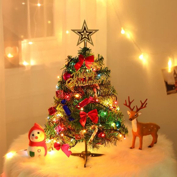 NEW 20 Inch Mini Artificial Tabletop Christmas Tree - Picture 1 of 10